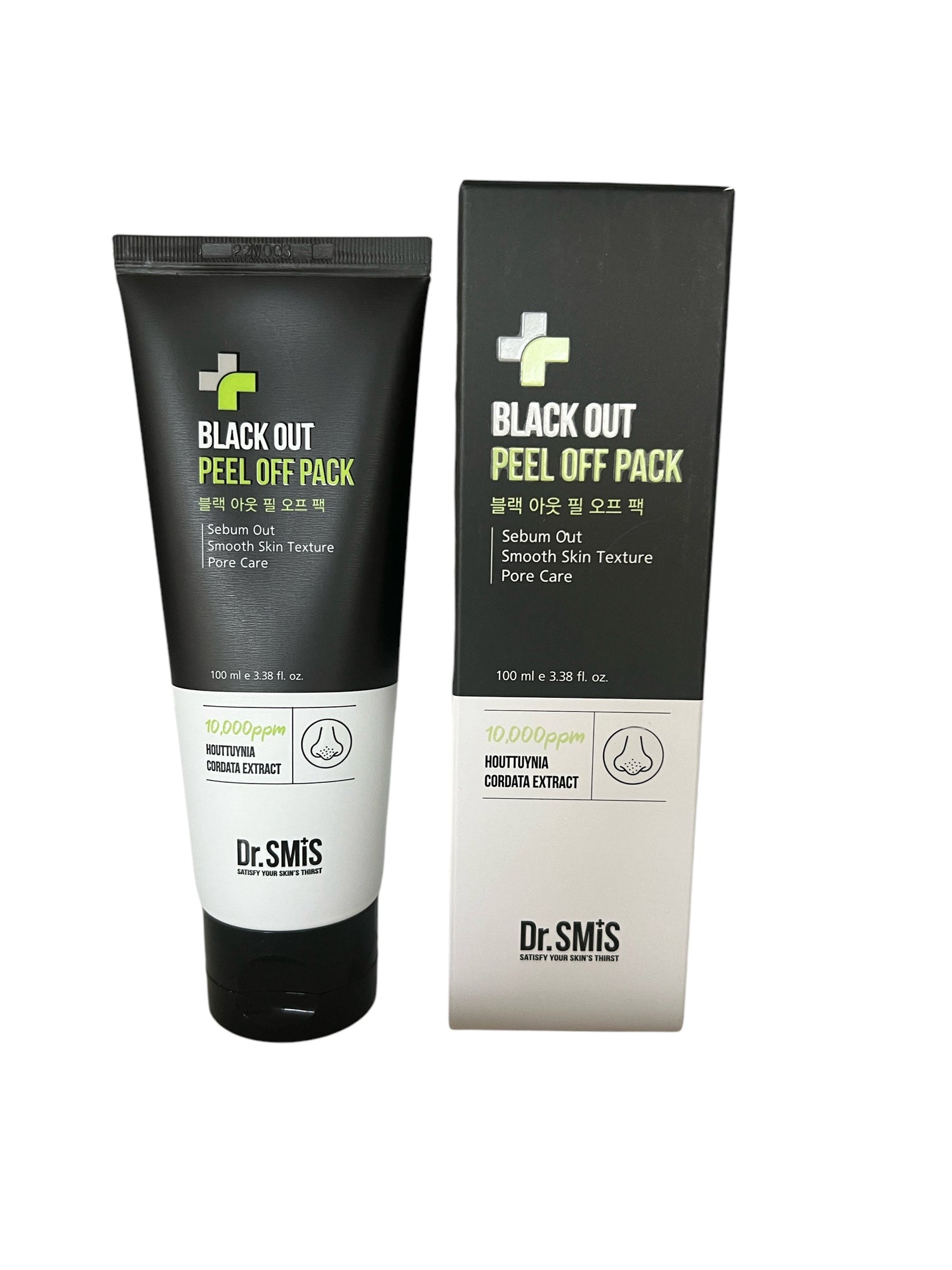 DAYCELL Black Out Mask 100 ml – stilren tube med effektiv peel-off maske, beriget med Houttuynia Cordata-ekstrakt, der renser porerne, reducerer overskydende sebum og efterlader huden frisk og glat.