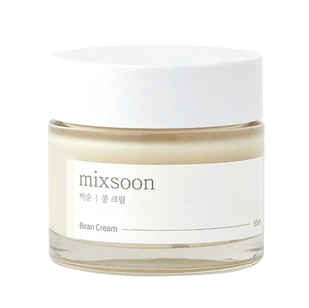 MIXSOON Bean Cream 50 ml – stilren krukke med let og fugtgivende ansigtscreme, beriget med bønneekstrakter, der forbedrer hudens elasticitet og efterlader den blød og smidig.

