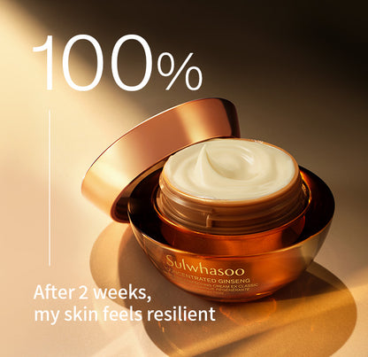 Sulwhasoo Concentrated Ginseng Renewing Perfecting Cream EX Classic Gaveæske – elegant gaveæske med komplet hudplejesæt, der kombinerer ginseng og moderne teknologi for at reducere fine linjer og forbedre hudens elasticitet.